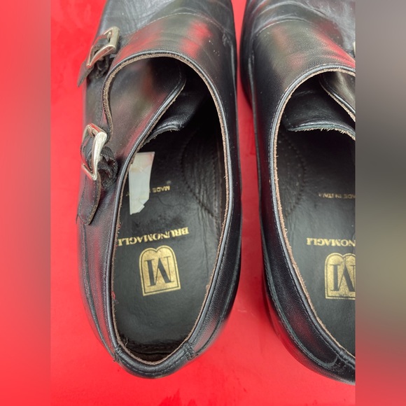 Leather men’s designer shoes - Bruno Magli oxfords - Picture 4 of 8